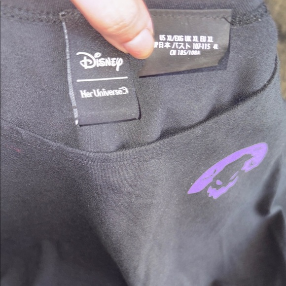 Disney Her Universe 💜🖤Oogie Boogie Black and Purple Bat Dress💜🖤 - Picture 6 of 6